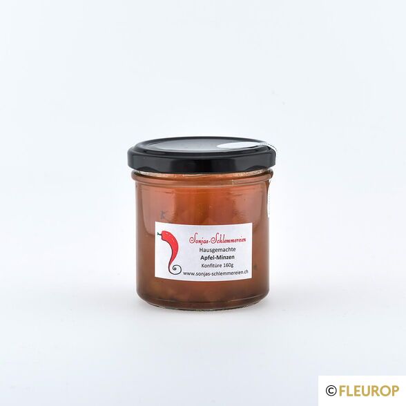 Apfel-Minzen-Konfitüre im Glas 160g